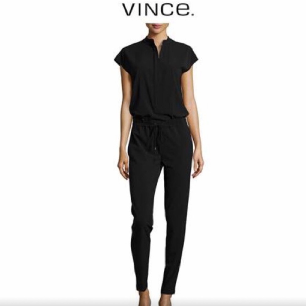 Vince. Black Jumpsuit Size 8